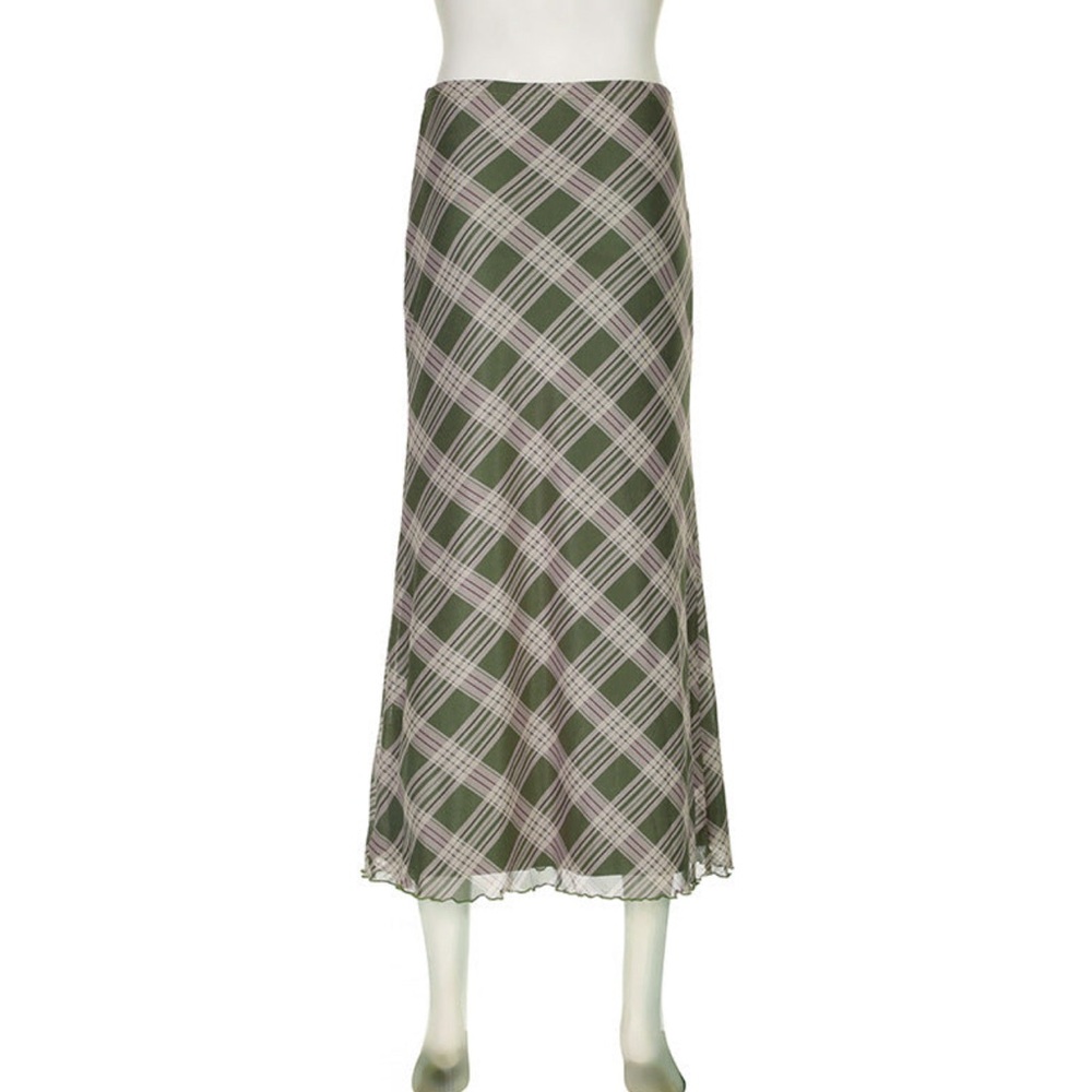 Plaid Midi Skirt - Picture 4 of 5